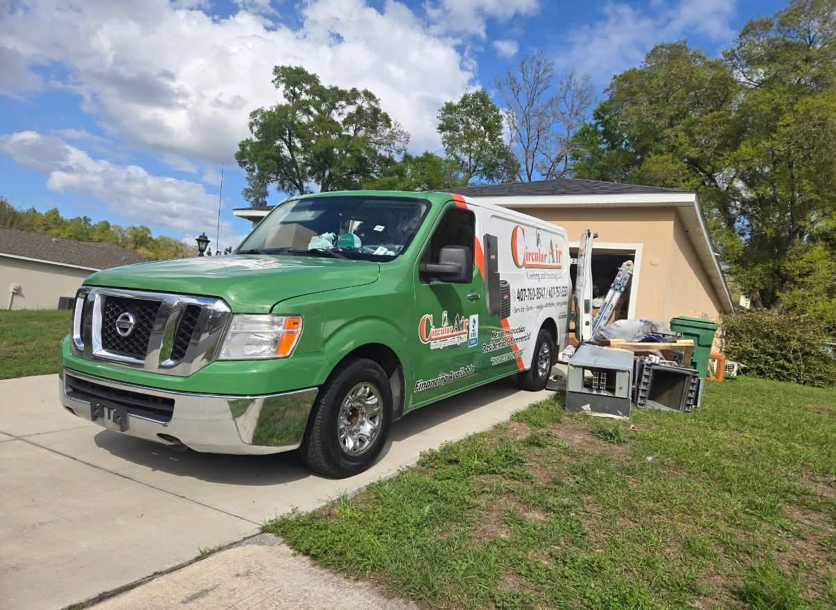 Circular Air service truck on a job in Central Florida